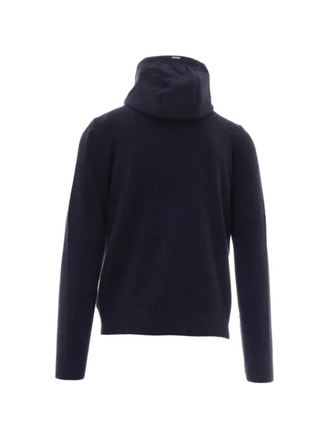 Herno hooded panelled hooded jacket