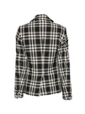 Black Comme Des Garçons check single-breasted blazer